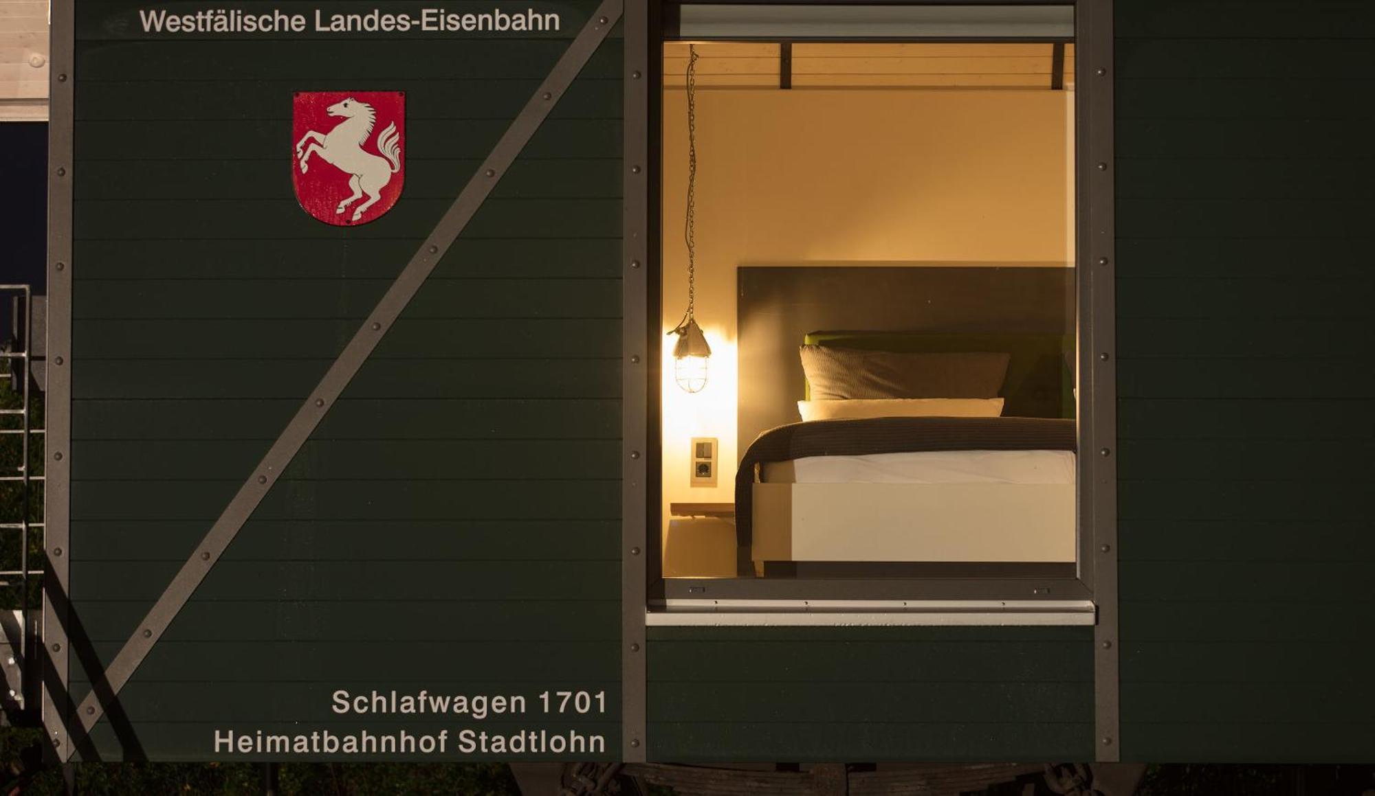 Lokomotel-Waggon, Luxus Appartment Im Eisenbahnwaggon Stadtlohn Eksteriør bilde