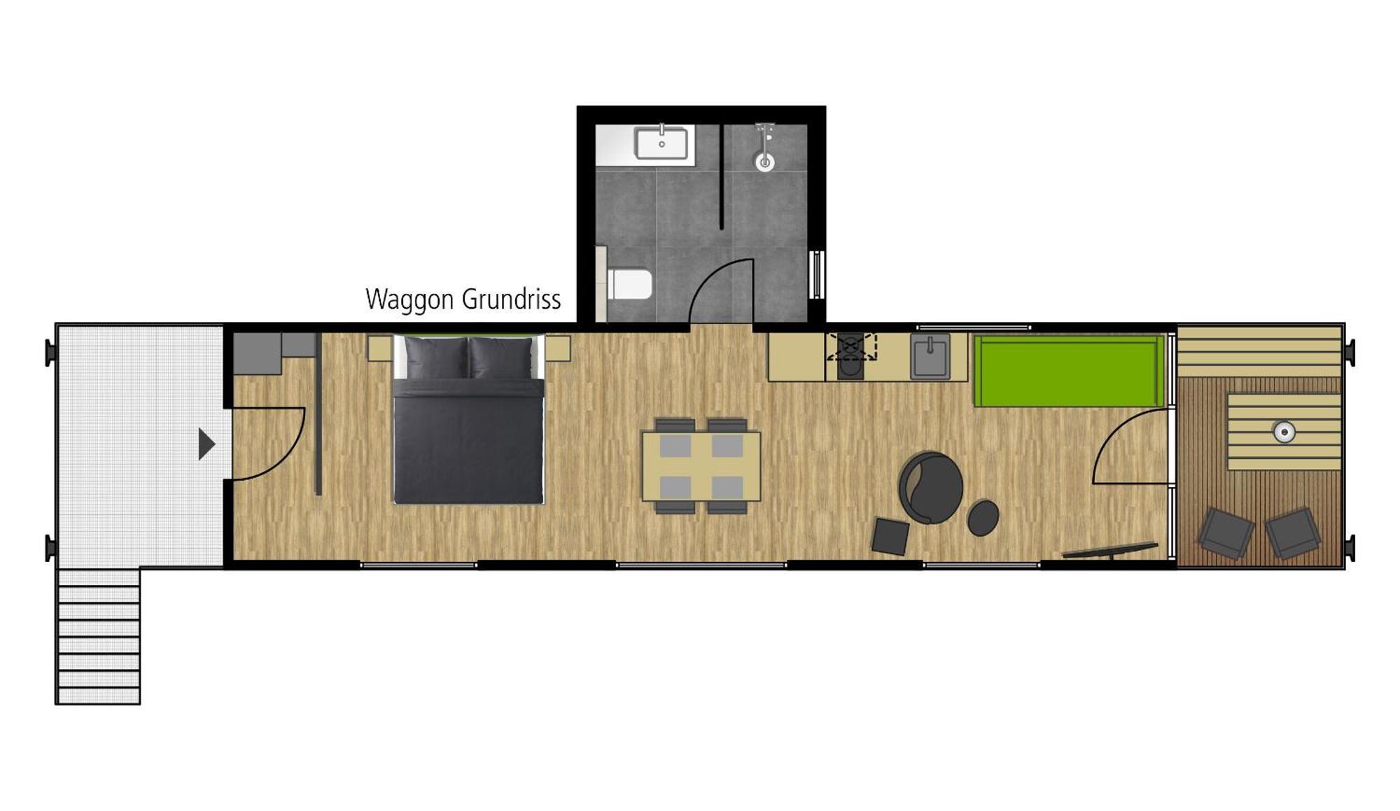 Lokomotel-Waggon, Luxus Appartment Im Eisenbahnwaggon Stadtlohn Eksteriør bilde